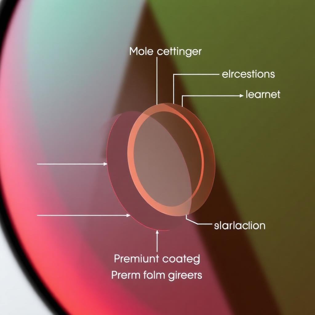 Cross-section of PolorVision polarized lens technology layers